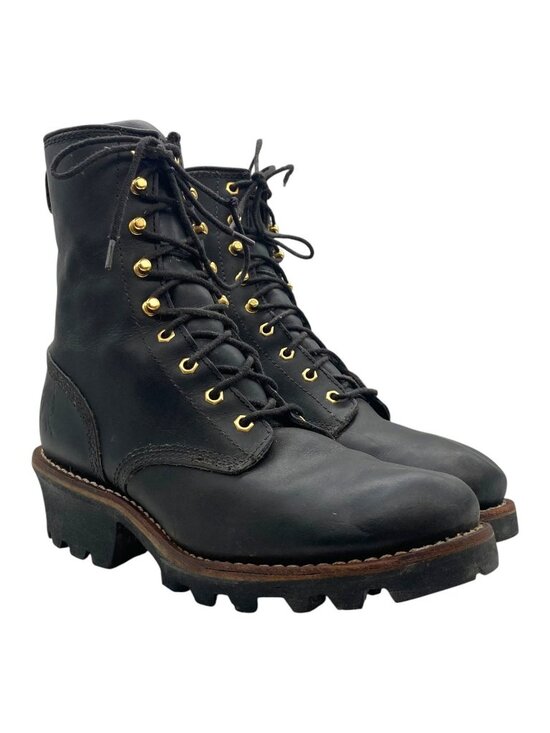 Chippewa Logger Oiled Leather Work Boots 73015 Men\'s 8.5 Vibram Sole Waterproof main image 9